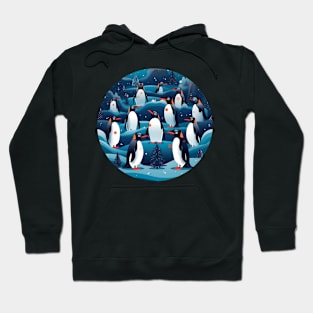 Penguin in Ornmament , Love Penguins Hoodie